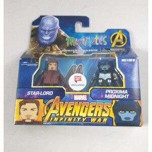 WALGREENS Marvel Minimates AVENGERS INFINITY WAR Star Lord  Proxima Midnight NIB
